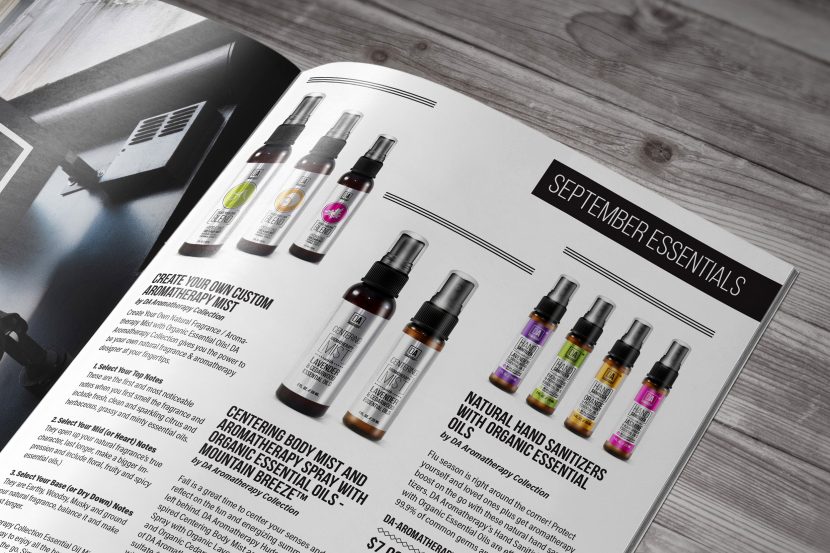September 2017 Essentials - DA Aromatherapy Collection - Hudson Valley Style Magazine Feature