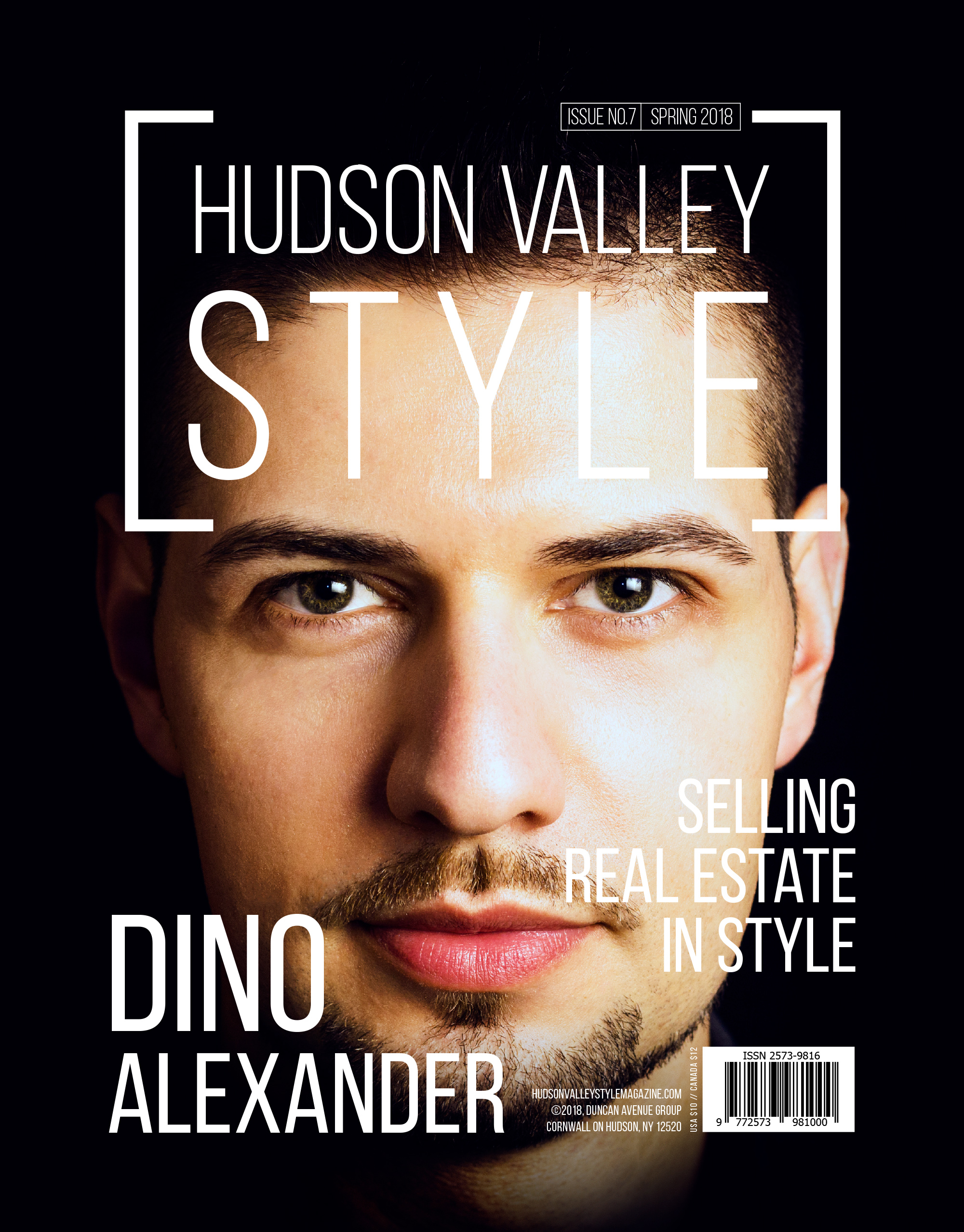 Hudson Valley Style Magazine Spring 2018 Cover - Dino Alexander - Selling Real Estate in Style