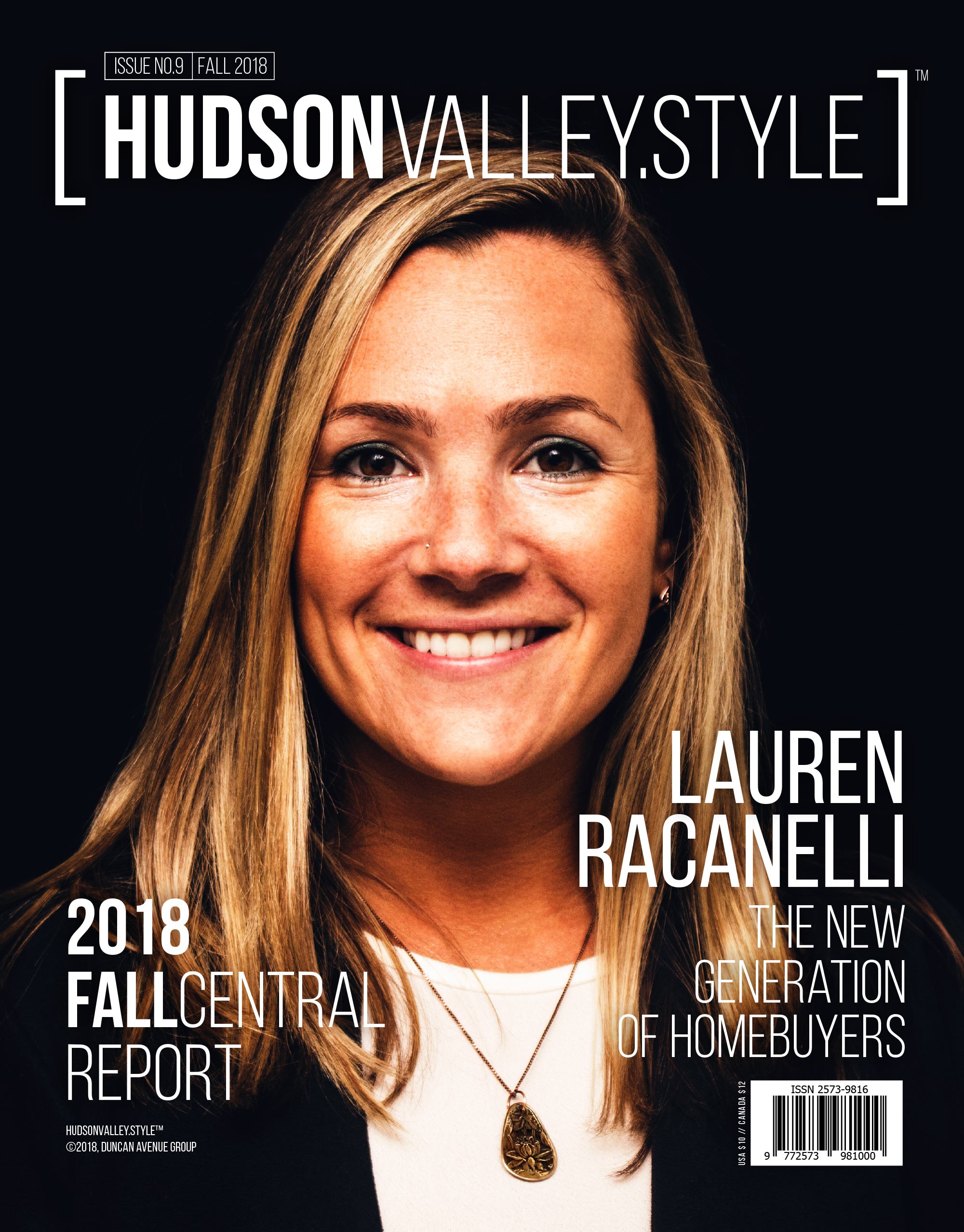 Hudson Valley Style Magazine Fall 2018 Cover: Lauren Racanelli