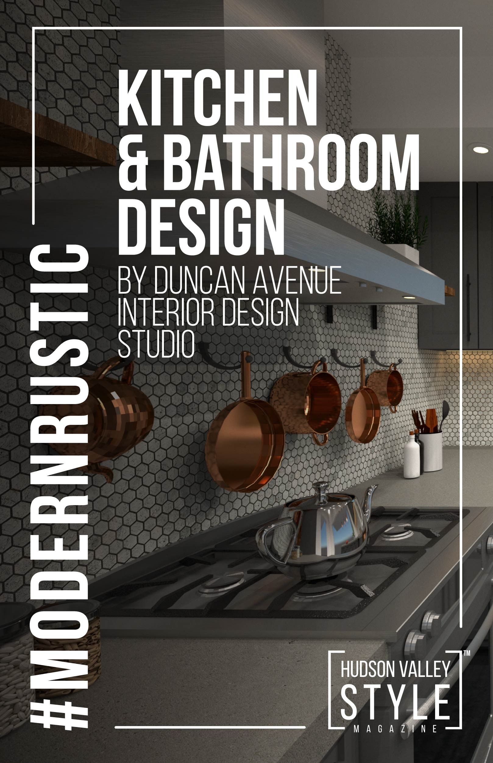 Modern Rustic Kitchen and Bathroom Design by Duncan Avenue Design Studio