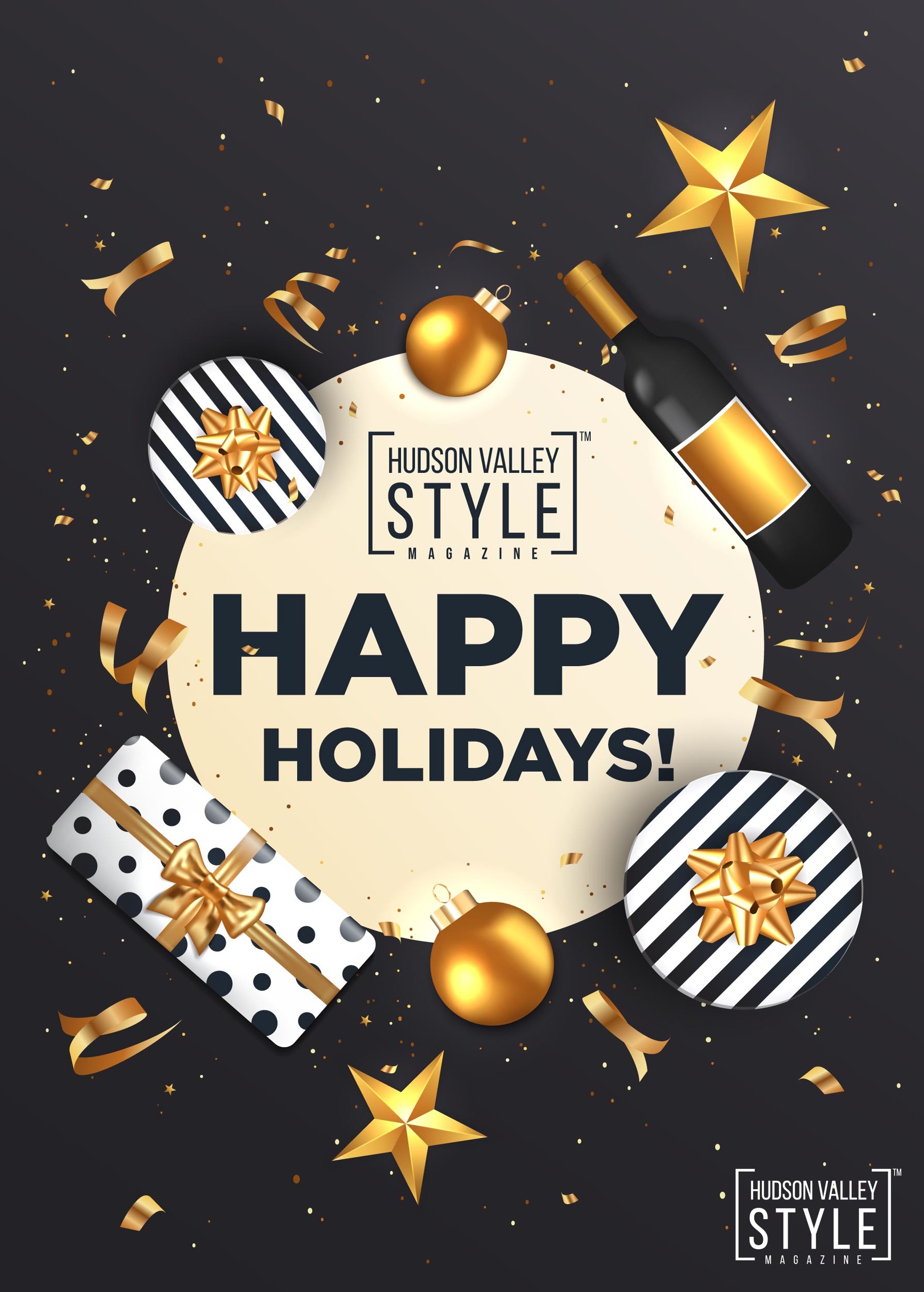 Happy Holidays 2020 Postcard from the Hudson Valley Style Magazine