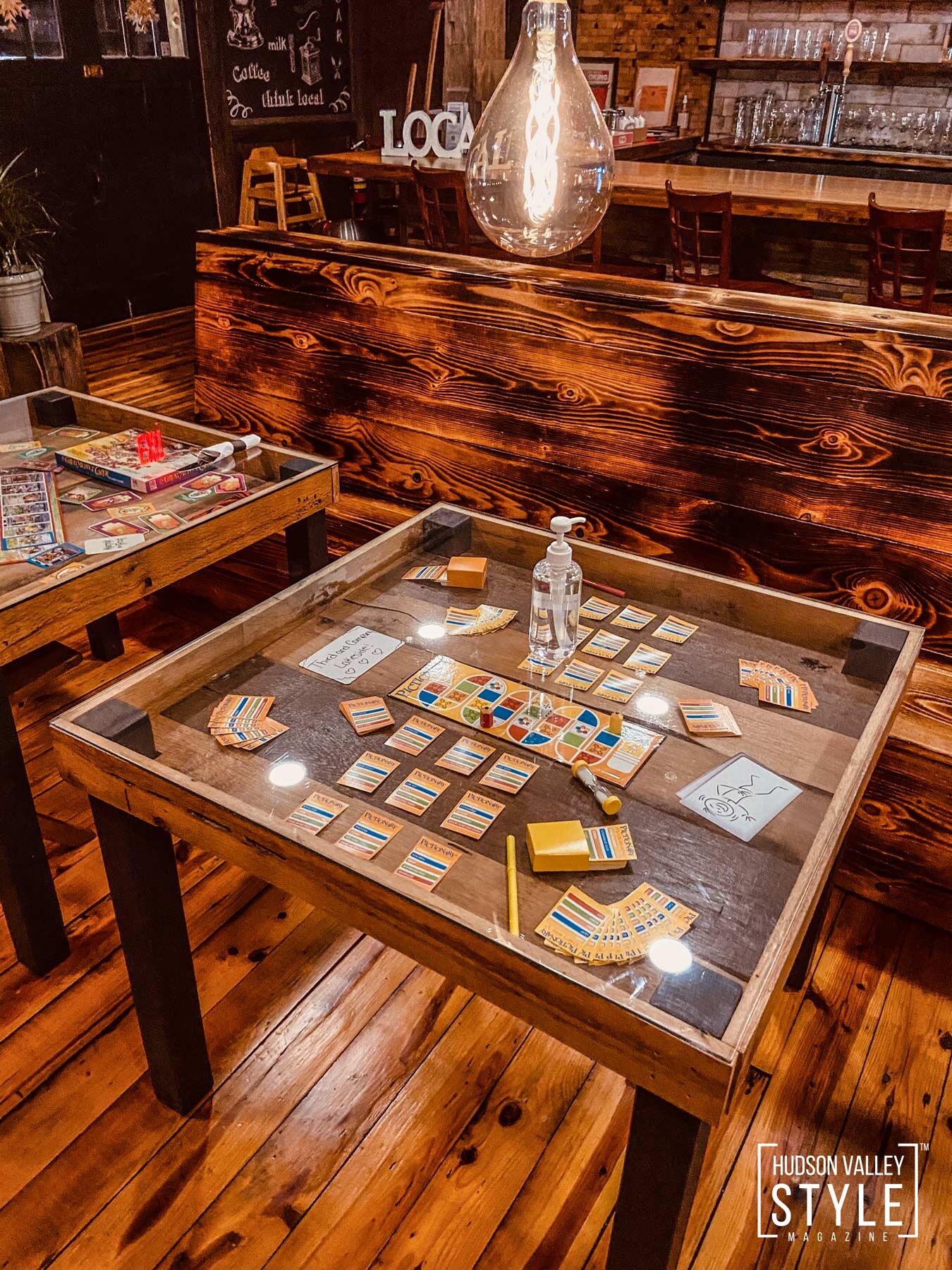 Shadow box game table in 3rd & Co’s main hall