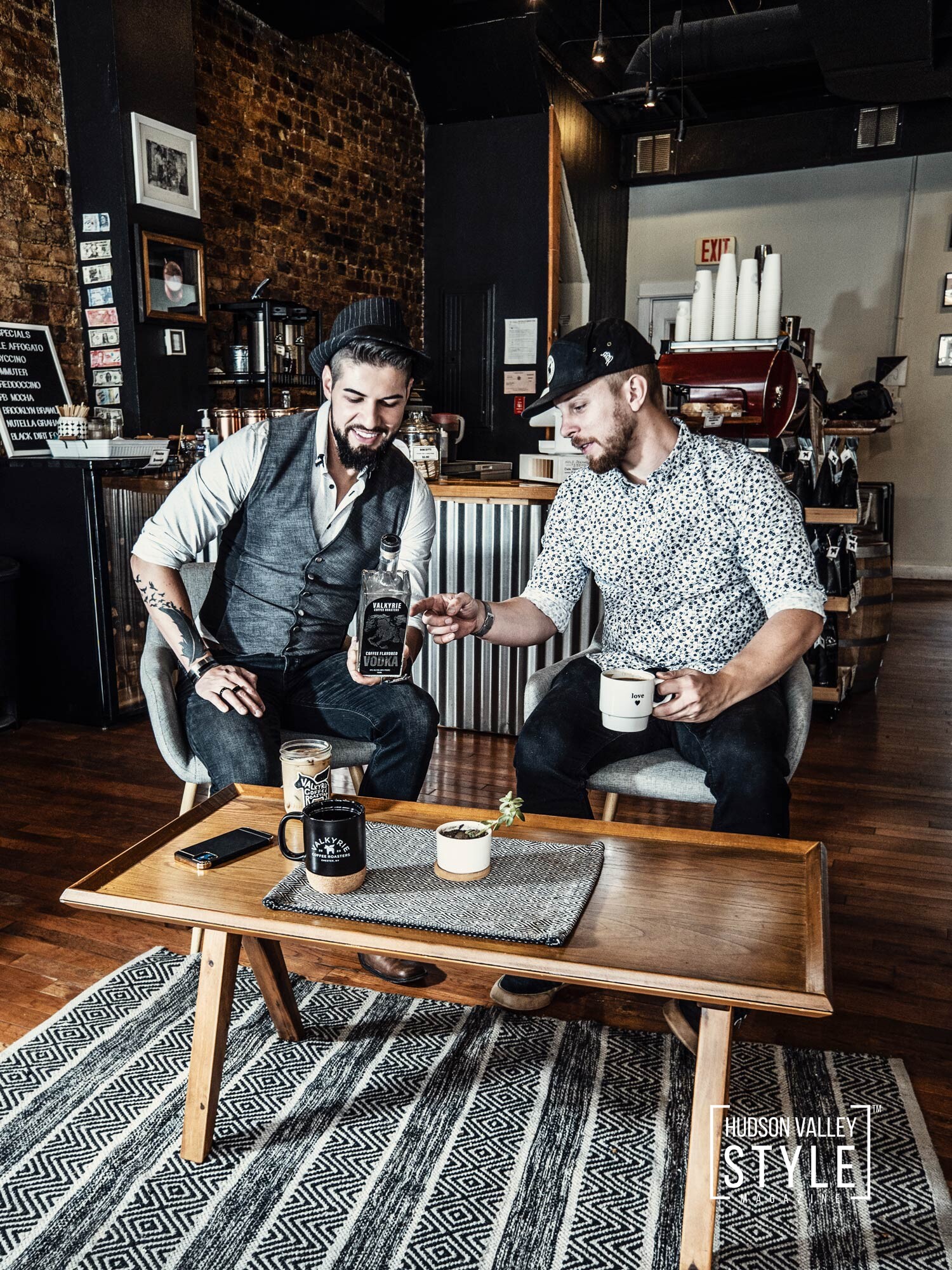 The best coffee-flavored vodka created in Hudson Valley, NY - Exploring Hudson Valley with Dino Alexander (CEO and Principal Broker at AlmaxRealty) – Lifestyle/Brand Photography by Maxwell Alexander, Duncan Avenue Studios