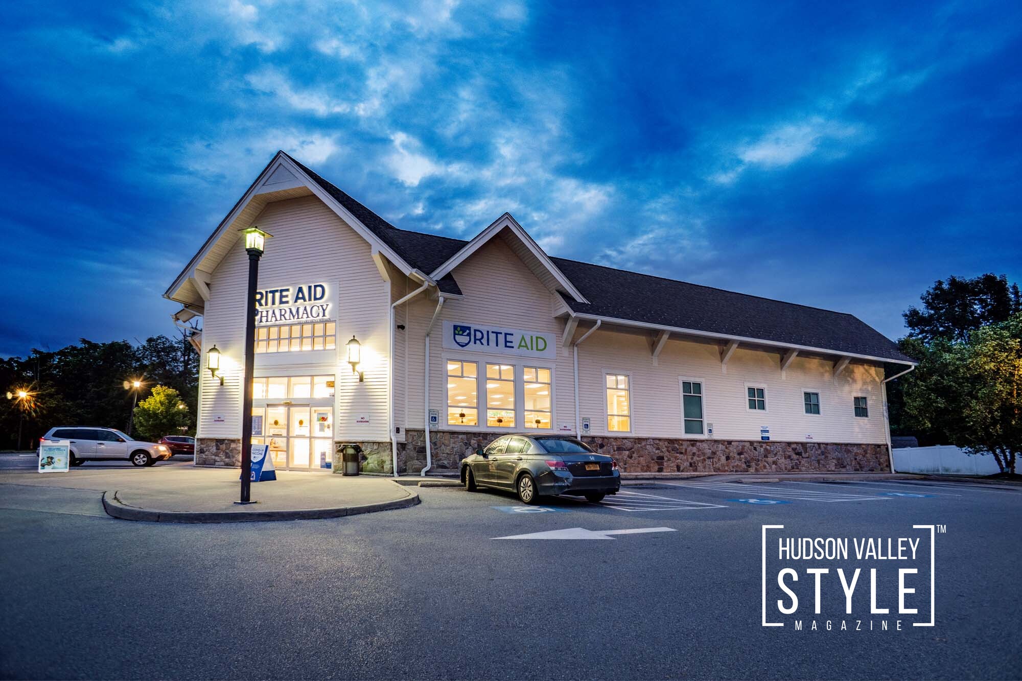 Rite Aid Hudson Valley – Twilight Photography – Commercial Real Estate Photography Project by Duncan Avenue Studios – Hudson Valley, Catskills, and Westchester, New York