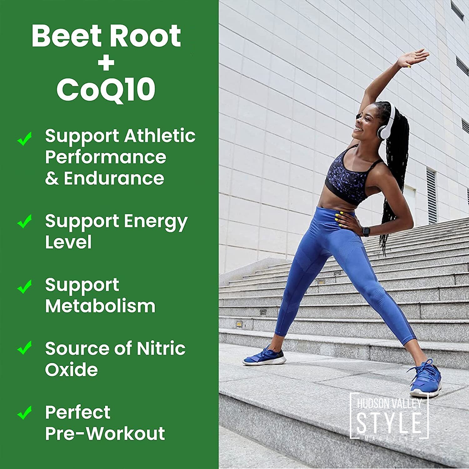 Organic Beet Root Capsules 1350mg with CoQ10 Energy Supplement Nitric Oxide Booster Blood Pressure Immune Support Healthy Circulation Athletic Performance Organic Pre Workout