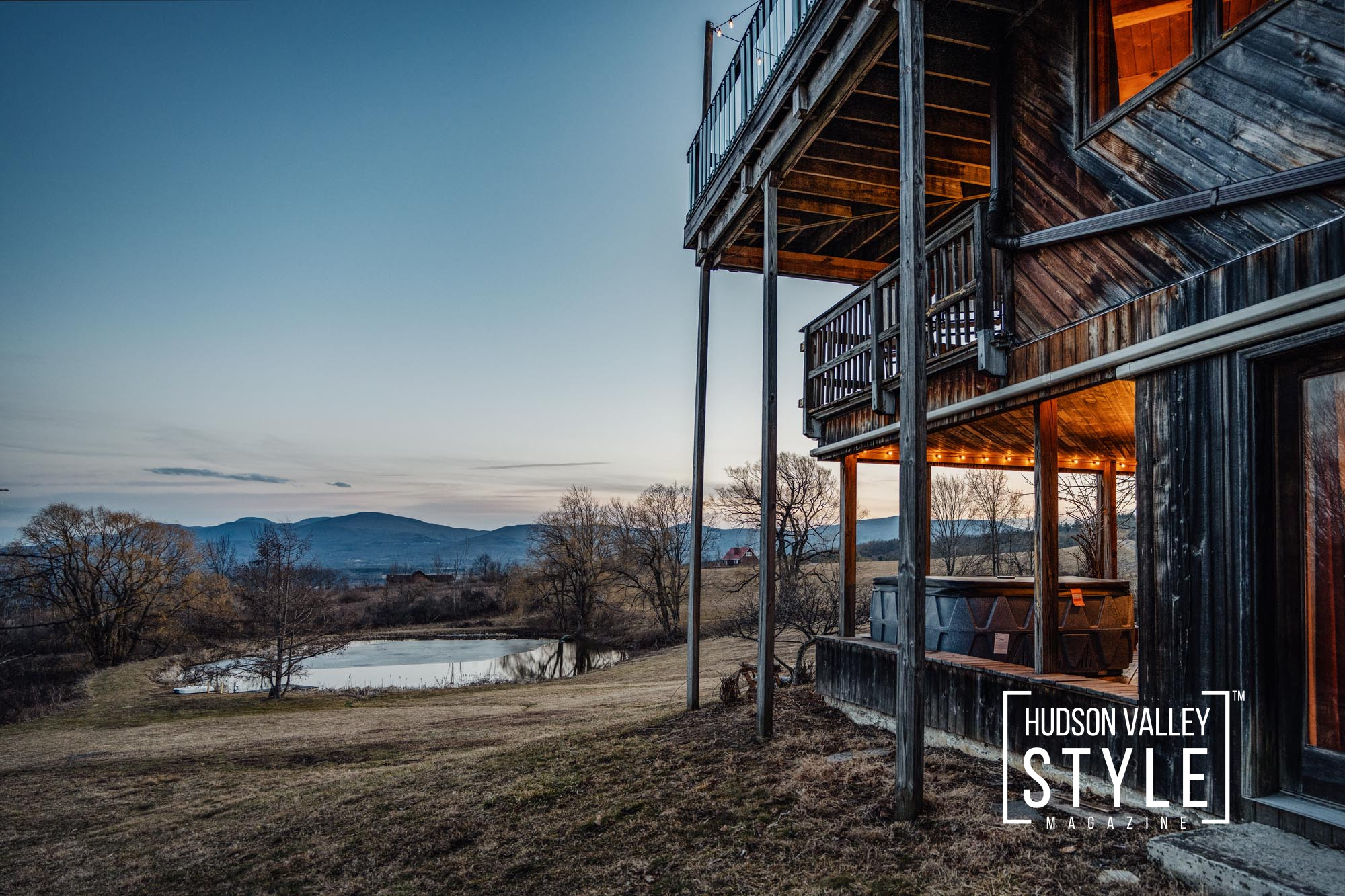 Catskill Mountain Haven: Panoramic Views, Private Pond & Hot Tub – The Ultimate Luxury Retreat – Discover the perfect balance of relaxation and adventure in the heart of the Catskills – The Best Airbnb Listings in the Hudson Valley and Catskills – Presented by Alluvion Vacations