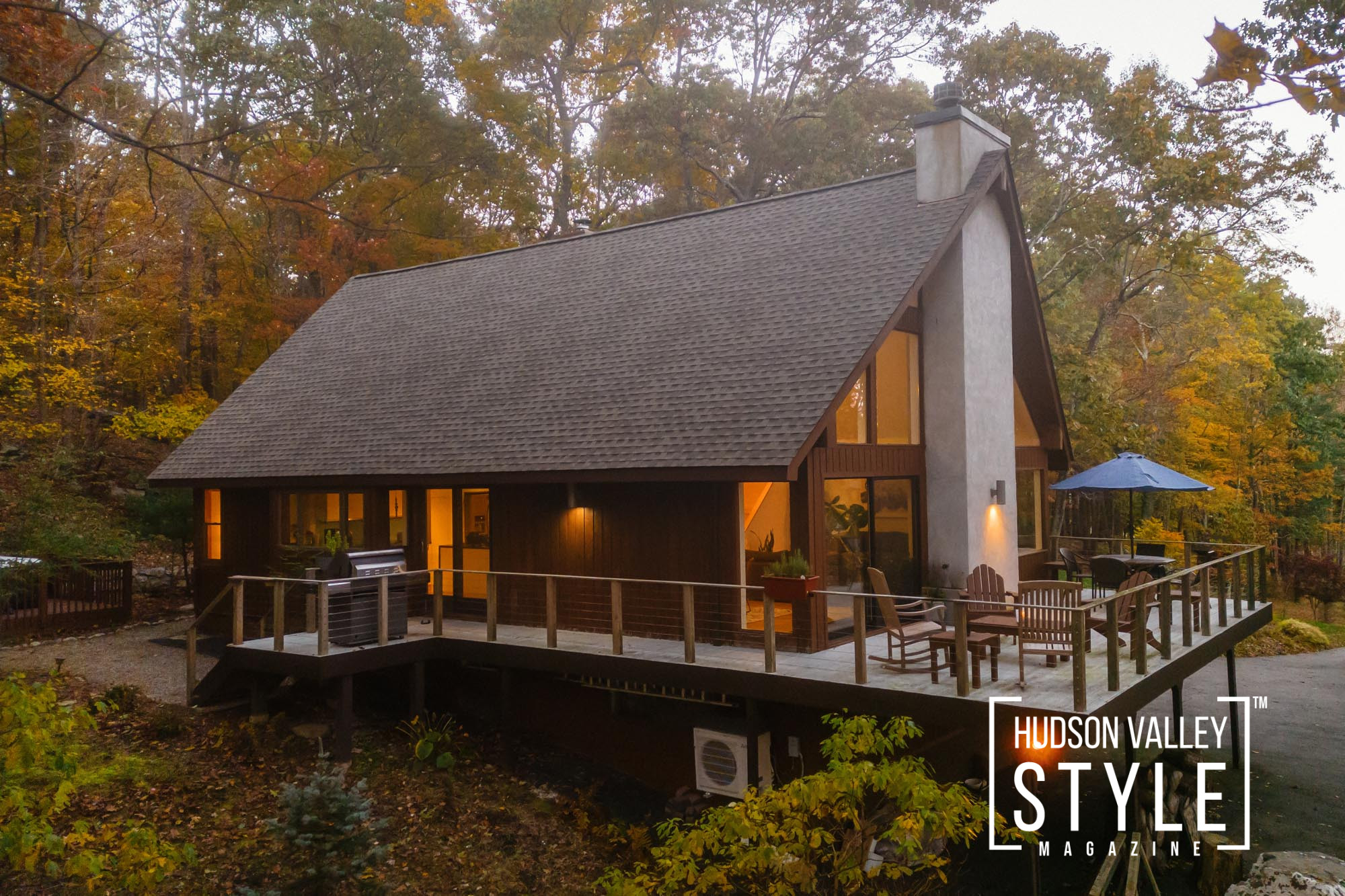 The Perfect Fall Getaway: An A-Frame Airbnb Cabin in Cold Spring, NY – Presented by Alluvion Vacations