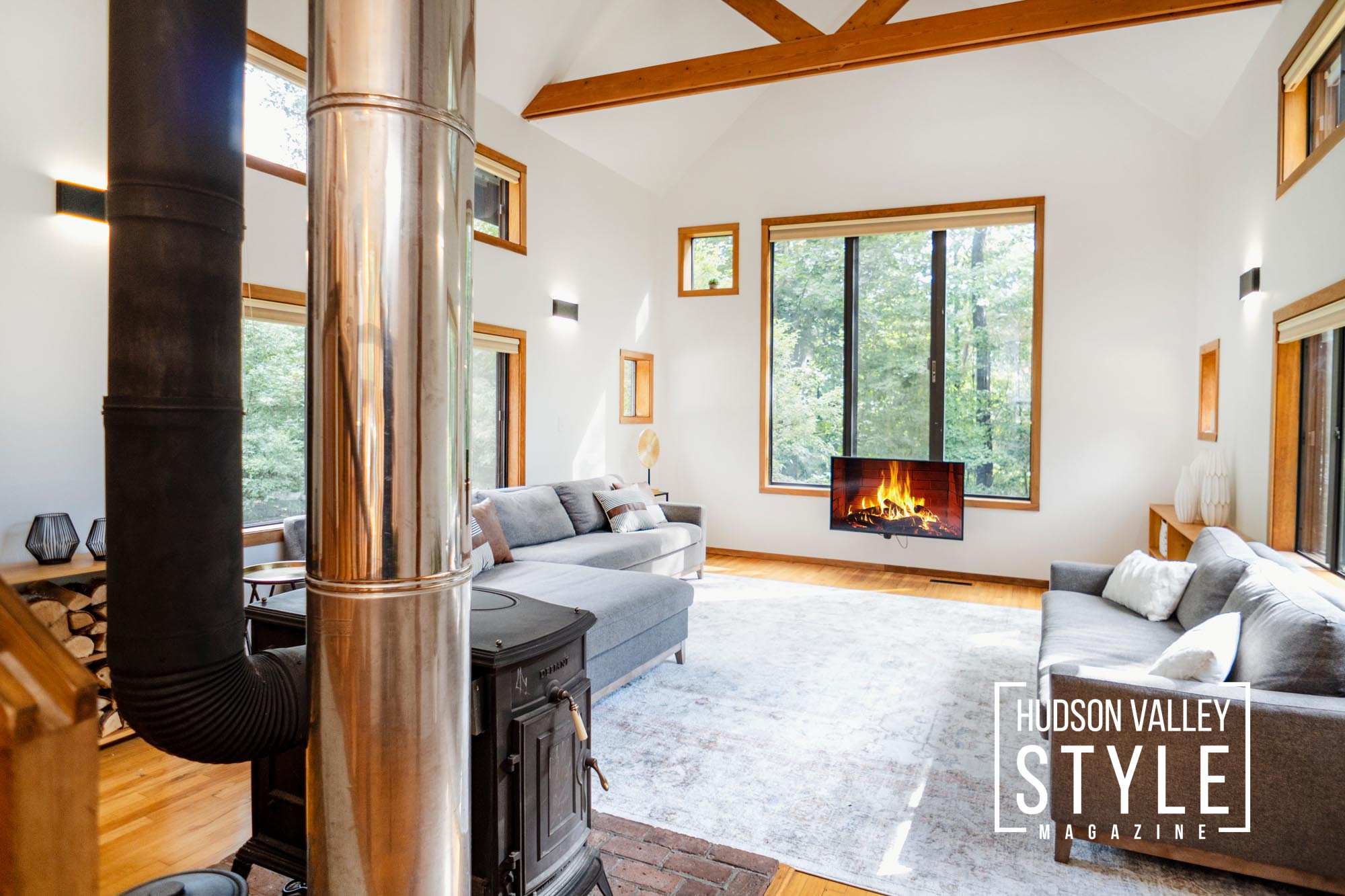 The Perfect Blend of Rustic and Modern: Your Ideal Hudson Valley Style Winter Getaway Cabin in Warwick, NY – Presented by Alluvion Vacations