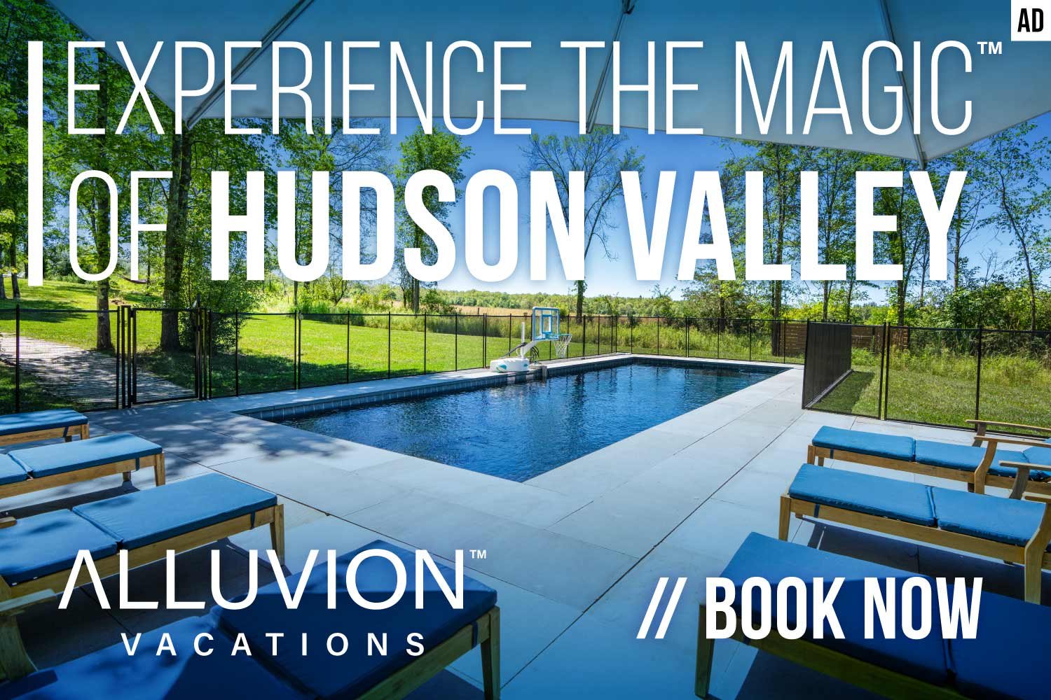 Hudson Valley Vacation Rentals with heated pools and hot tubs by Alluvion Vacations