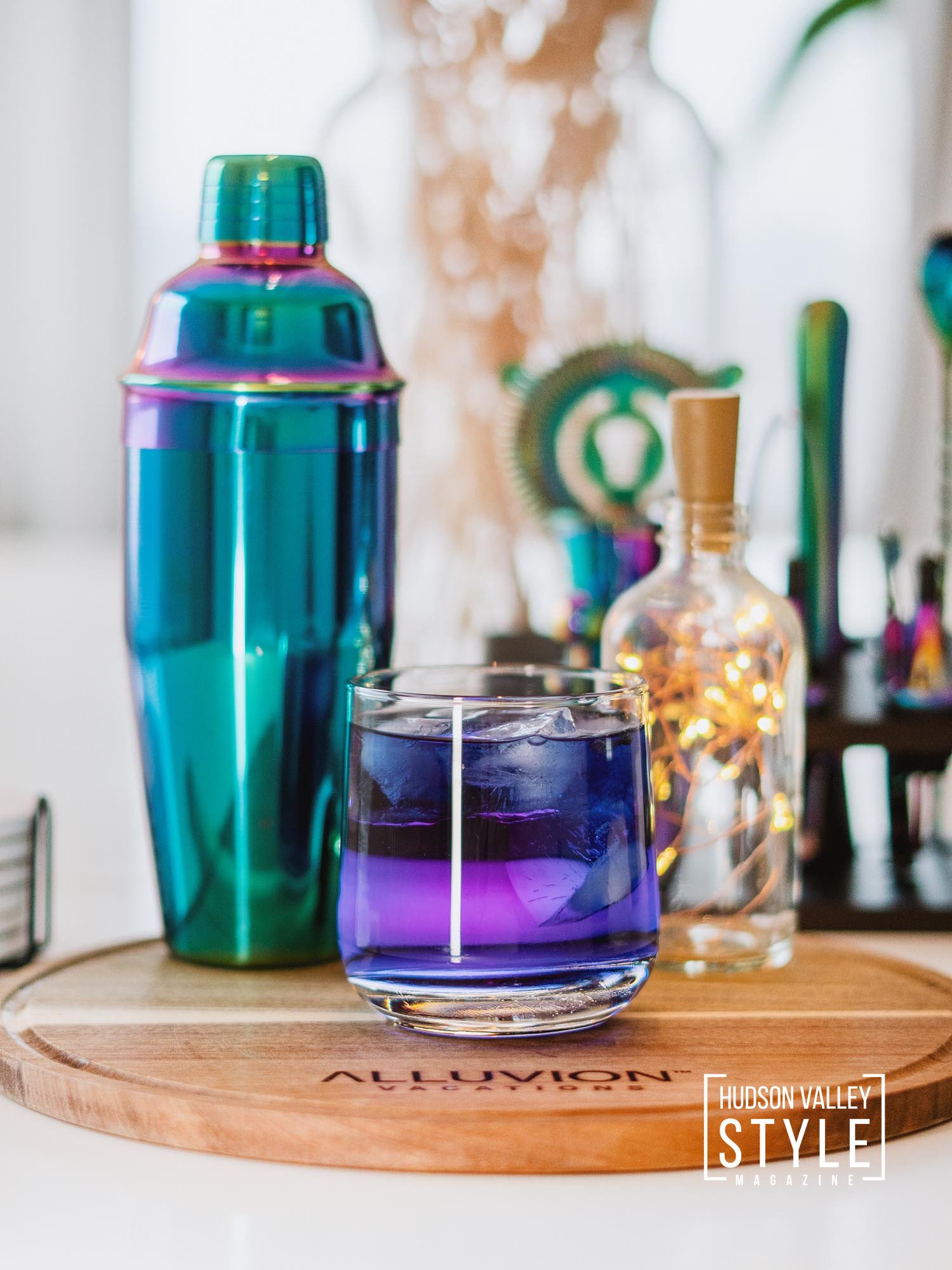 Hudson River Blue Elixir |  Mixology with Maxwell Alexander | Luxury Travel | LGBTQ+ Travel | Wellness Travel | Presented by Alluvion Vacations