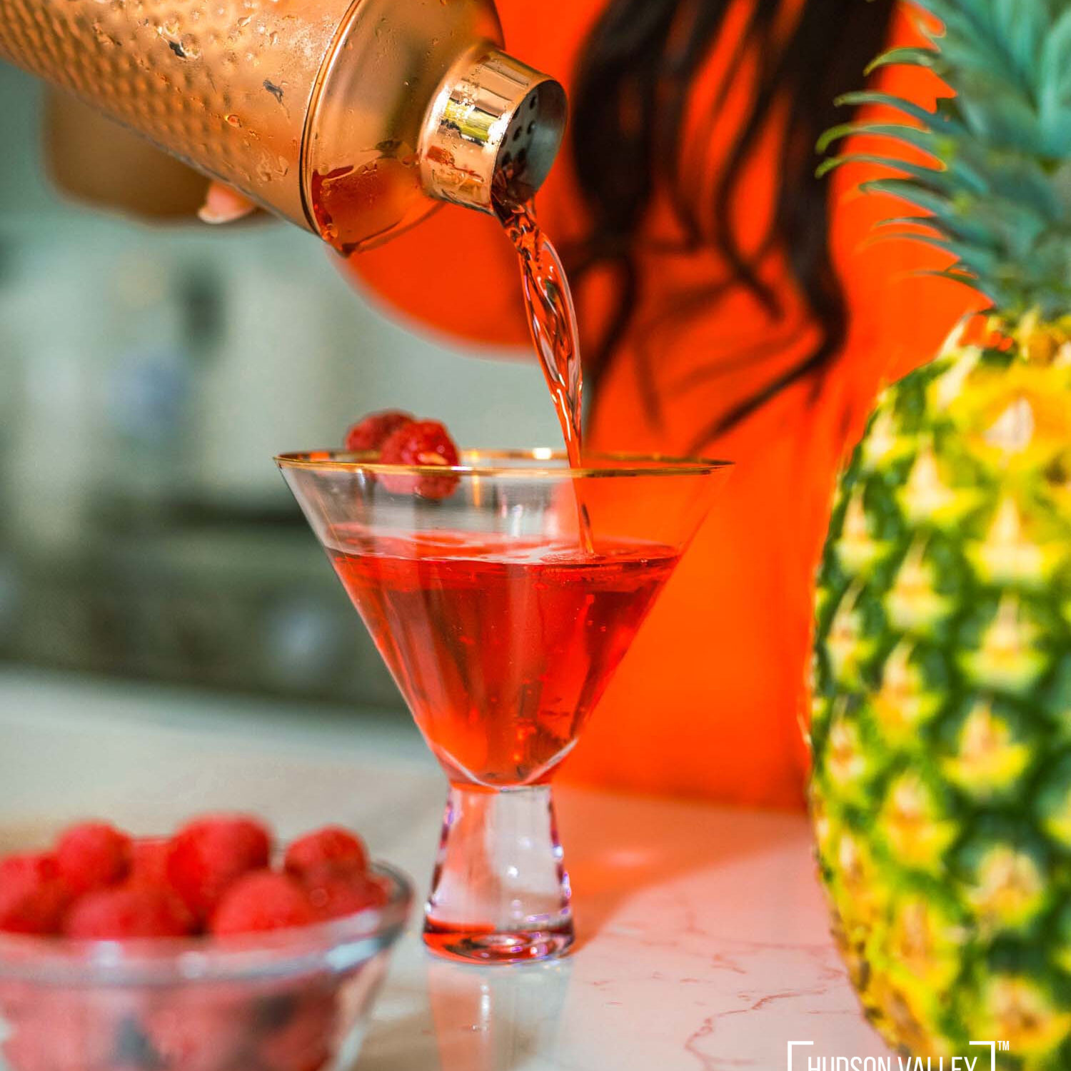 Hudson Valley Style Mixology with Jessica Mojica: The Poolside French Martini with a Tropical Pineapple Twist – Presented by Alluvion Media – Luxury Hospitality Photography in the Hudson Valley, Catskills and Hamptons