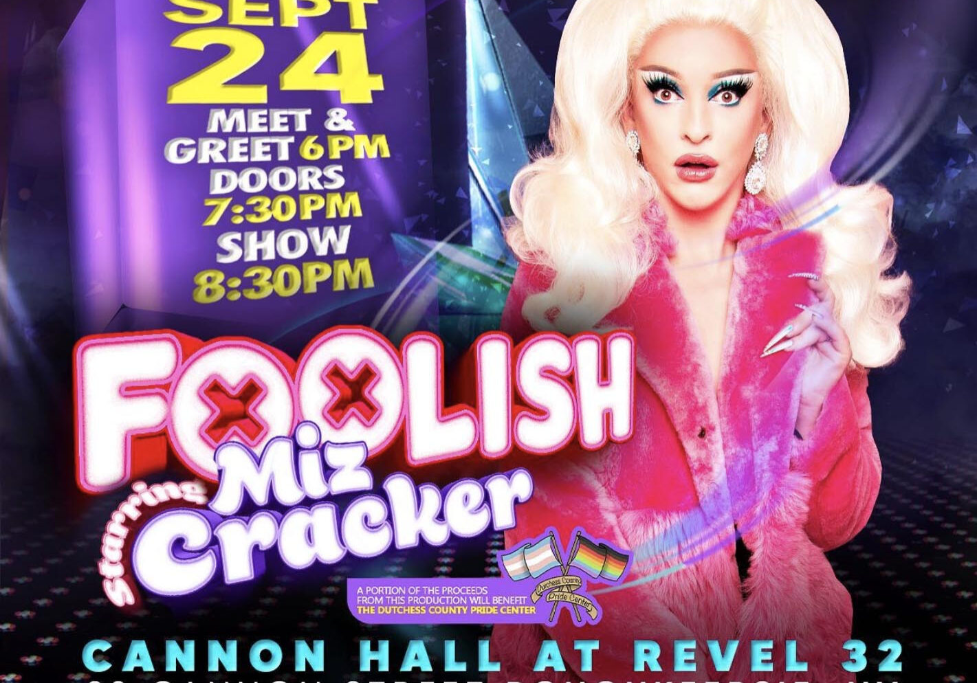 Miz Cracker Makes Poughkeepsie Debut at Revel 32’s Cannon Hall – Out Loud Hudson Valley